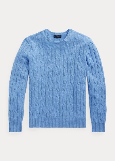 Polo Ralph Lauren Cable-Knit Cashmere Striktrøje Herre Danmark (VDUZE5164)